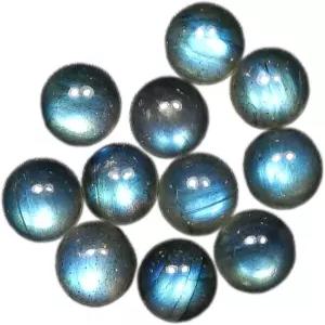 마이힐링월드 라운드 블루 파이어 AAA 퀄리티 내추럴 래브라도라이트 보정 카보숑 루즈 보석 만들기