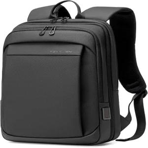 남성용 펜루이엔 테크 백팩 USB C 충전 포트가 있는 확장형 방수 기능이 17.3 노트북 블랙