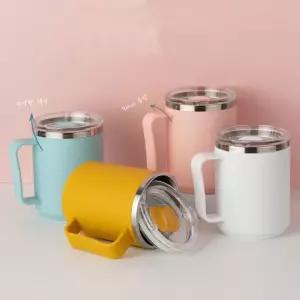 스테인레스이중머그 손잡이 400ml