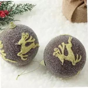 비타리토 초코브라운 장식볼 2p 10cm 루돌프