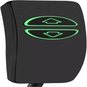 파워 트 체어 및 리클라이너를 위한 옴못 2 버튼 5핀 핸드 리모컨 불이 켜진 2개가 있는 교체 CD001(블랙)