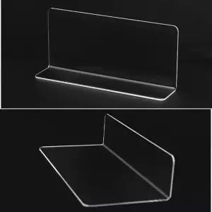 다용도 L형 소형 아크릴 투명 칸막이 진열대 가림판 투명칸막이진열대