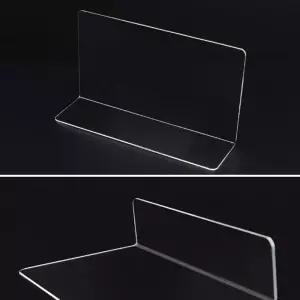 다용도 L형 아크릴 투명 칸막이 전시 진열대 가림판 아크릴칸막이진열대