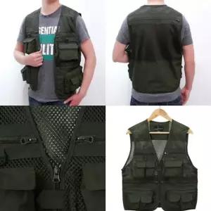 경량 메쉬 레저 조끼 등산 작업용 남자 여름조끼 L 낚시조끼
