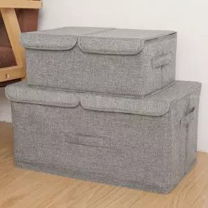 [골드스마일]공간활용정리함 원룸 리빙박스 소형 의류 양분리보관함