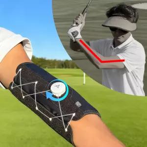 제븐펜닝 골프 트레이닝 보조 스윙 트레이너 및 팔꿈치 보호대 퀵 락 노브로 치킨 윙 수정 남녀용 단독