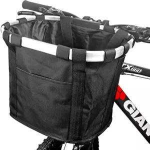 자전거 바구니 소형 반려동물 고양이 개 접이식 캐리어 탈착식 핸들바 앞 빠른 분리 및 설치가 간편하고