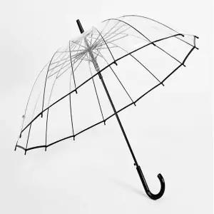 하늘 바라볼 수 있는 16K 원터치 투명 우산 장우산 양우산 2단자동양우산