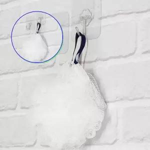 쌍문상회 수건걸이 튼튼한 접착식 타올후크 청소도구 거치대