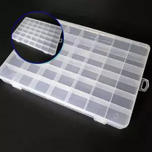 쌍문상회 대용량 비즈보관함 42구 악세사리 정리함 투명 수납 플라스틱