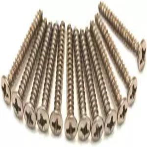 펜더 베이스/텔레캐스터 브리지/스트랩 버튼 장착 나사 일렉트릭 기타 크롬