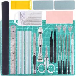 Keadic 43Pcs 도구 건플라 키트 건담 모델 취미 건축 전문 모델러 기본 공예 세트 건축용