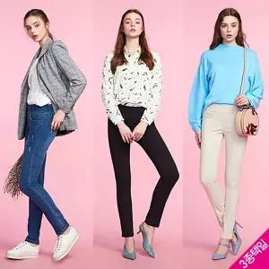 [하프클럽/르오트]라이트 빅밴드 리프팅 데님팬츠