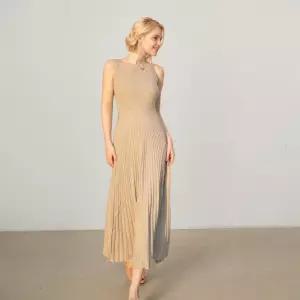 스커트 원피스 니트 롱 이너 여자원피스 슬림핏 플리츠 원템1