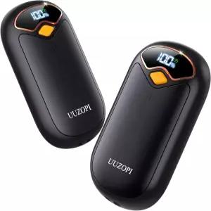 핸드 워머 충전식 마그네틱 전기 2팩 LED 디스플레이 4가지 설정 골프 사냥 캠핑 필수품을 위한 재사용