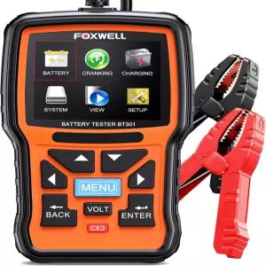 자동차 배터리 테스터 12V FOXWELL BT301 부하 1002000CCA 디지털 알터네이터 해상 트럭 SUV ATV용 크랭크