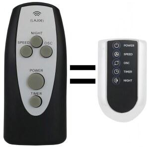 라스코 가정용 타워형 선풍기 교체 T42951 리모컨