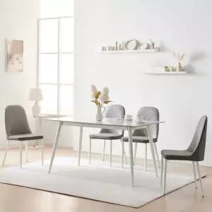 동서가구 델리 A형 세라믹 1400 4인용 식탁세트 DF925113