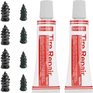 NORSHIR 타이어 수리 못 셀프 탭핑 나사 키트 플러그 고무 자동차 오토바이 ATV 지프 트럭 트랙터 펑크