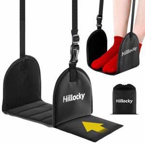 1팩 비행기 여행용 풋 해먹 메모리 폼과 하드보드가 장착된 휴대용 여행 필수품