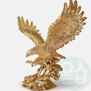 위아리턴 황금 독수리 장식품  독수리피규어 선반오브제 인테리어장식소품 동물인형 풍수인테리어소품