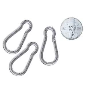 [셀러에이드]카라비너 소형 16개 강철 비나 4mm 땅콩