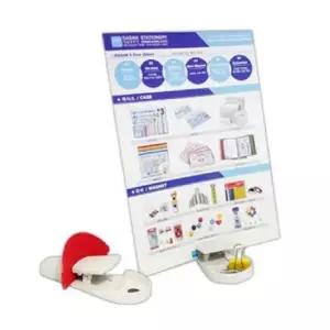 [문구] 메모홀더 1개입 랜덤 페이퍼 홀더 색상