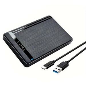 2.5인치 외장 하드 드라이브 케이스 USB 3.0/2.0/타입 C to SATA 디스크 SSD 수납함 HDD 컴퓨터용