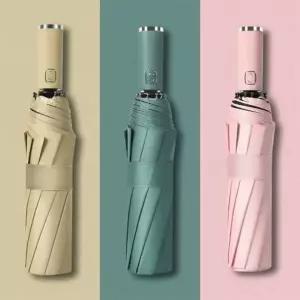 파스텔 10k 자동 3단 암막 우산 양산 인쇄가능