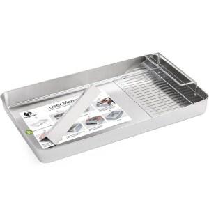 양바가 스테인리스 재사용 가능한 고양이 쓰레기통 펫세이프 스쿱 프리 셀프 클리닝 효율적인 배설물 수집