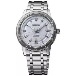 Seiko 세이코 남성용 오토매틱 Presage 스타일 60s 스테인레스스틸 손목시계 40mm 523789