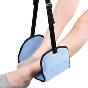 메모리 폼으로 제작된 비행기 풋레스트 여행용 풋 해먹 충돌 없는 및 휴대용 다리 받침대 장시간 비행 시