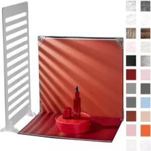 10Pcs 20패턴 소형 제품 사진 배경 키트 음식 보드섀도우 소품 및 휴대용 가방 포함 16.5X11.7인치