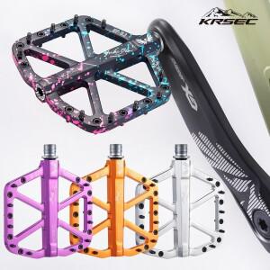 KRSEC VS 자전거 페달 알루미늄 스틸 초경량 씰 3 베어링 MTB 액세서리 Mountain Road Bike Bearing Pedal