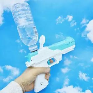 스트레이트 워터 전자물총 1개 랜덤 자동발사 불빛기능 생활방수 물총 강력한 물줄기 축제 물놀이