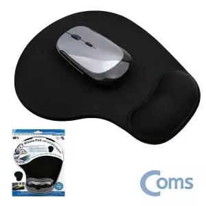 [셀러에이드]손목보호 손목쿠션 받침 젤 마우스 패드 매트 블랙 소품 pc