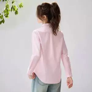 EAMT 여성용 봄 오피스룩 셔츠 긴팔 핀 상의 봄가을 스트라이프 EUNG3