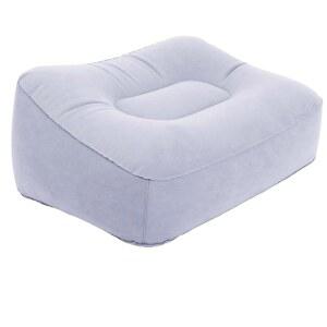 여행용 발 받침대 베개 부드러운 플로킹 항공편 릴랙스 쿠션 오스만 다리를 올려 사무실 홈 캠핑 및 그레이