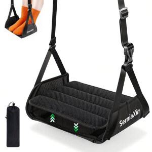 비행기 여행용 풋 해먹 메모리 폼이 있는 휴대용 조절식 하드보드 발 충돌 방지 여행 사무 필수품