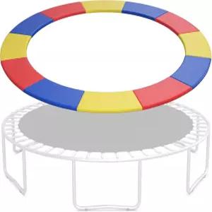 GYMAX 트램펄린 스프링 커버 8/10/12/14/15/16피트 교체 안전 패드 방수 및 찢어짐 방지 전천후 액세서리