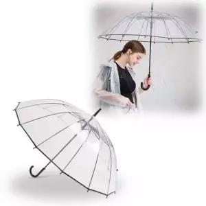 [셀러에이드]장우산 수동우산 여름 가벼운 안전 장마 예쁜우산 학생 투명 비닐