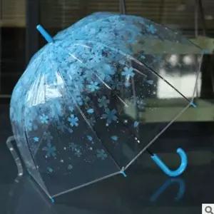 [셀러에이드]장우산 예쁜 튼튼한 2개 이쁜우산 투명 우산 블루 가벼운 고급