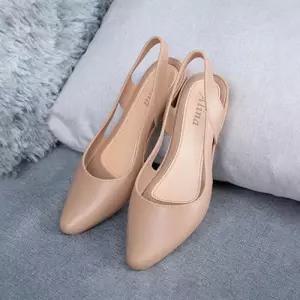 [라일리] Rly 웨지힐 정장구두 슬링백 구두 펌프스 토오픈 미들