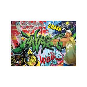 클럽 그래피티 벽지 스티커 벽돌 마그네틱 천장 데코 소녀