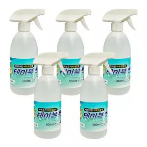 비바크린 테이블싹 5개 500ml 기름때제거 오븐크리너 인덕션청소 다목적세정제 주방세제