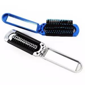 [비케이엠_62]빗 헤어브러시 거울 여행 가벼운 헤어 브러쉬