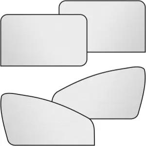 UHANBUT 마그네틱 자동차 전면 및 후면 창문 햇빛 가리개 암막 자동 측면 커버 자외선 차단 윈드실드