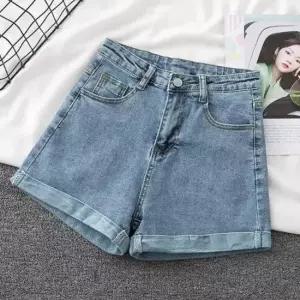 [라일리여성의류] Rly 여성 하이웨스트 데님 반바지 여성데님반바지 청반