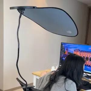 나뭇잎 형광등가리개 햇빛 사무실 블루 천장 가림막 캐노피 그린 폴 클립 책상