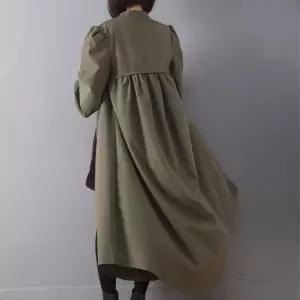 스트레인지 여사친 원피스 가을 트렌치 데일리룩 레이어드 얇은 럭셔리정장 언발 긴팔 퍼프 패션 KUK3